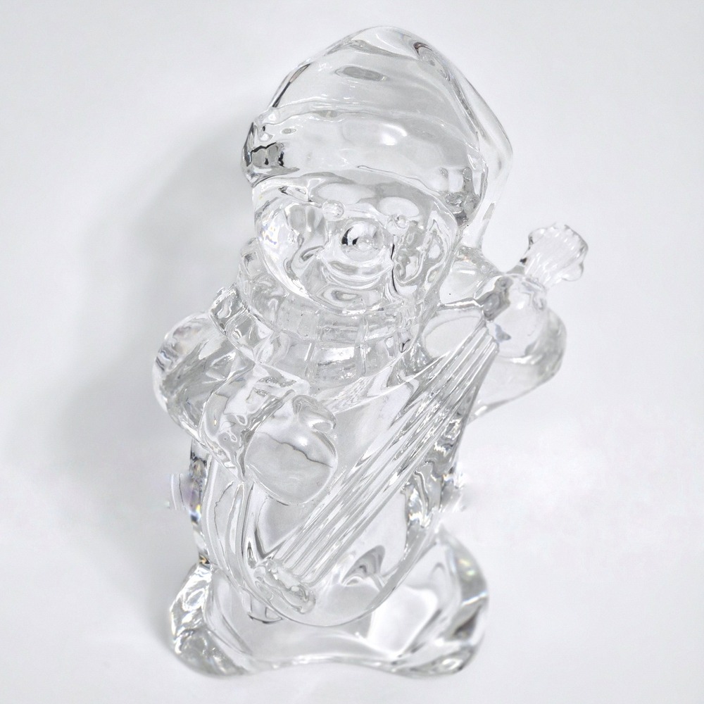 Mikasa Snowman Playing Guitar Frosty's Choir Crystal Vintage Christmas Figurine